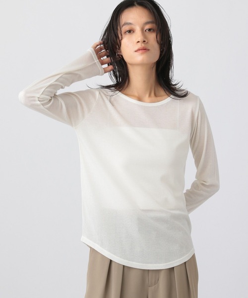 「A part by」 長袖カットソー FREE グレー系その他 レディース_画像3