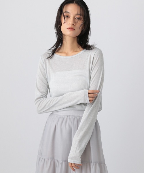 「A part by」 長袖カットソー FREE グレー系その他 レディース_画像6