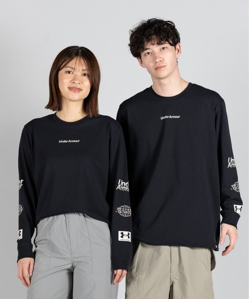【国内未発売・正規ライセンス商品】ハーバード大学　アンダーアーマー　長袖シャツ UNDER ARMOUR（アンダーアーマー） tシャツ UAヘビーウエイト