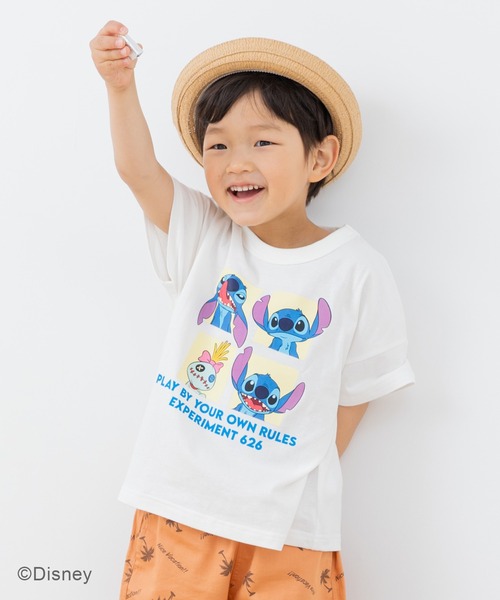 Disney（ディズニー） tシャツ 「リロ＆スティッチ」半袖Tシャツ