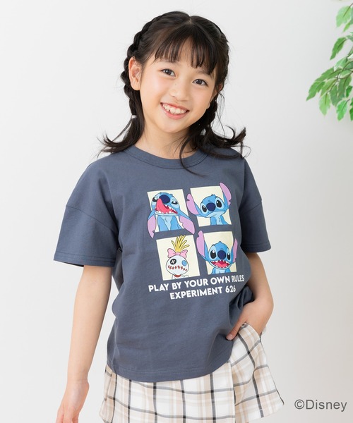 Disney（ディズニー） tシャツ 「リロ＆スティッチ」半袖Tシャツ 