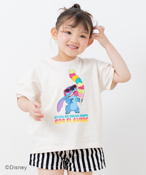 Disney（ディズニー） tシャツ 「リロ＆スティッチ」半袖Tシャツ 