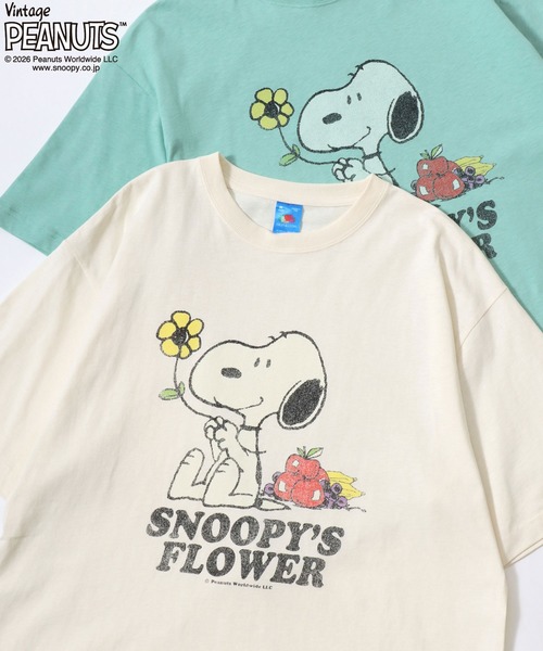 SNOOPY（スヌーピー） tシャツ 半袖 PEANUTS/ピーナッツコラボ FRUIT