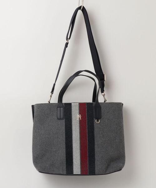 TOMMY HILFIGER（トミー・ヒルフィガー） 2WAYバッグ FREE グレー 