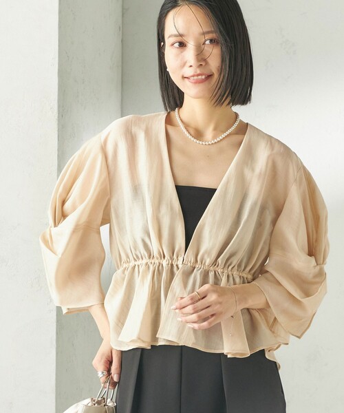 ships little black ブラウス シャツ 「SHIPS別注」troisiemeCHACO