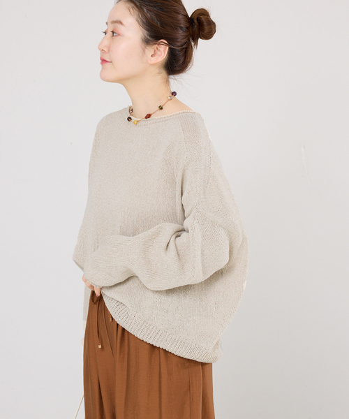 IENA イエナ  ニット　ベージュ系 IENA（イエナ）の「コクーンハイネックプルオーバー◇（ニット