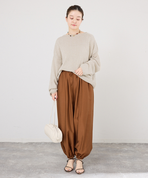 イエナ 美品 20AW クルーネックプルオーバー ワイド ニット セーター F ワイドリブプルオーバー（ニット／セーター）｜IENA（イエナ）の通販