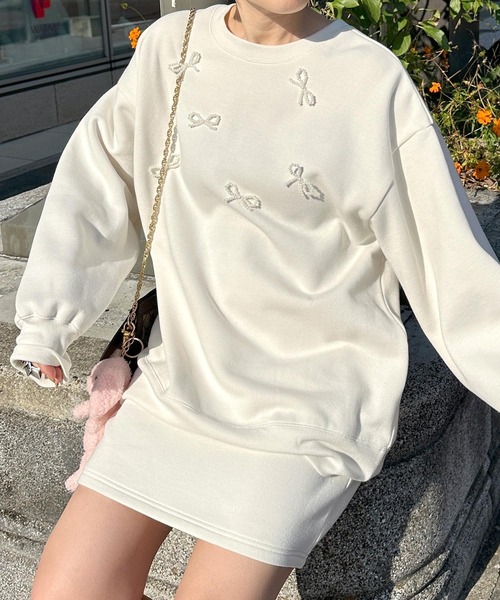 「Alley by w closet」 スウェットカットソー FREE チャコールグレー レディース_画像5