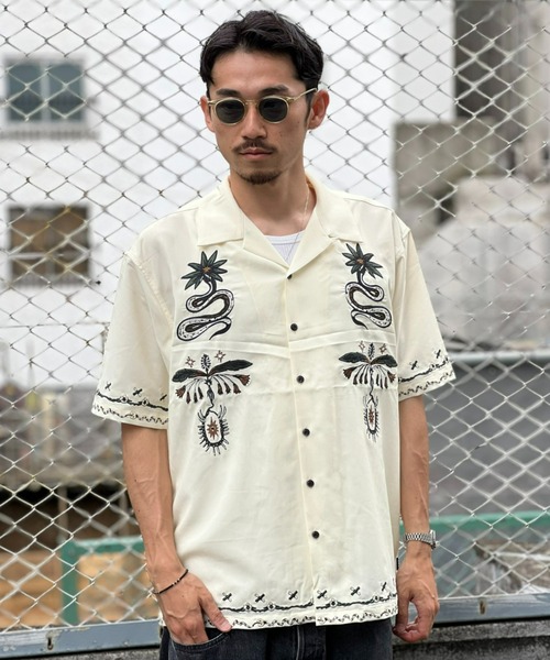ROARK REVIVAL（ロアークリバイバル） シャツ 半袖 「ROARK」”AUGS