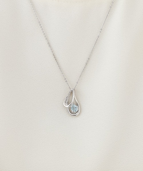 4℃（ヨンドシー） ネックレス Anniversary」シルバー しずく