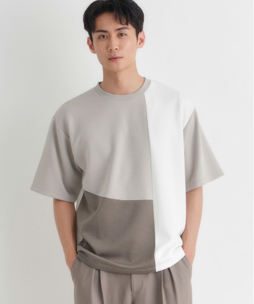 BACK NUMBER tシャツ BACK NUMBER(バックナンバー)ダンボール切替半袖