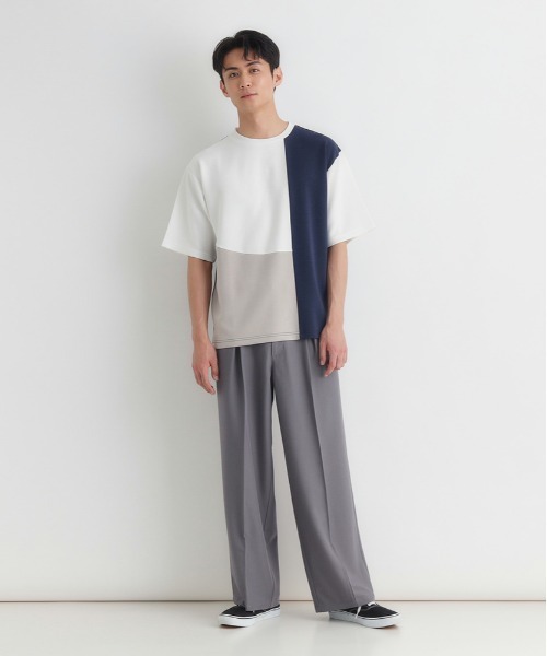 BACK NUMBER tシャツ BACK NUMBER(バックナンバー)ダンボール切替半袖