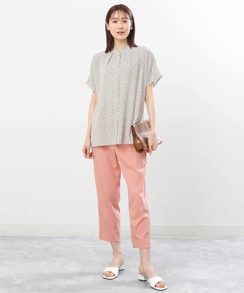 「MK MICHEL KLEIN」 スラックス 40 ネイビー レディース_画像6