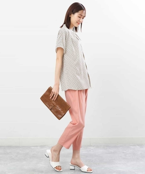 「MK MICHEL KLEIN」 スラックス 40 ネイビー レディース_画像7