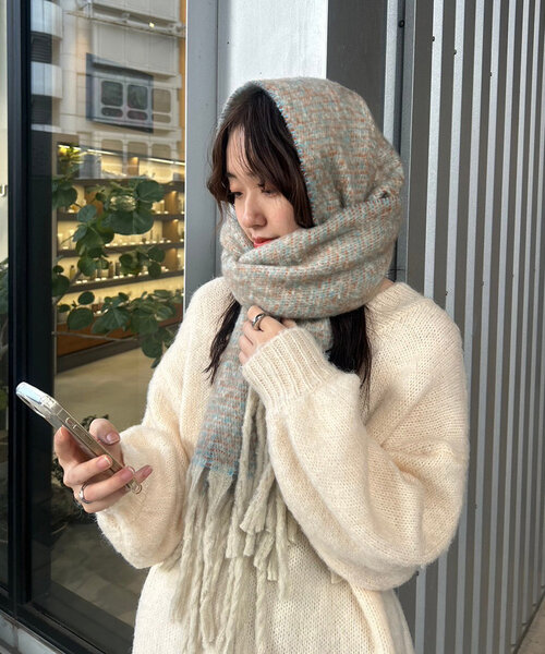 「mystic」 ストール ONE SIZE グレー レディース_画像2