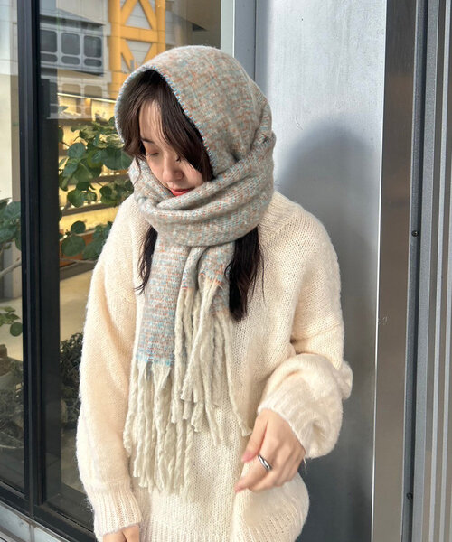 「mystic」 ストール ONE SIZE グレー レディース_画像3