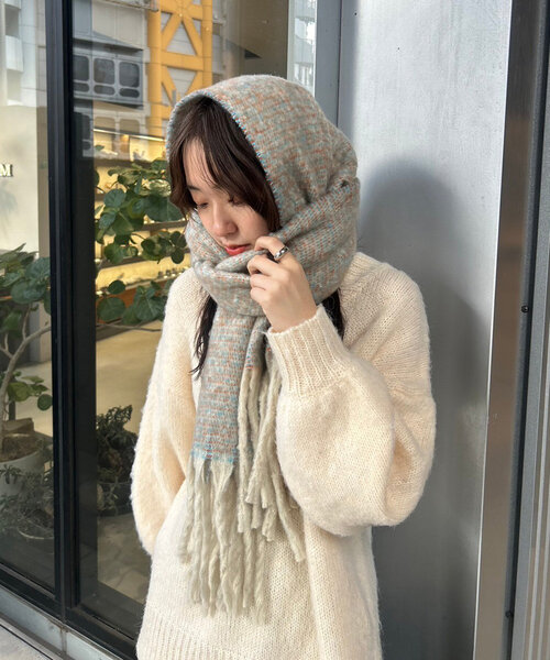 「mystic」 ストール ONE SIZE グレー レディース_画像4