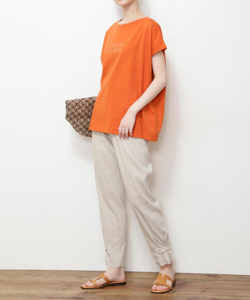 「human woman」 スラックス MEDIUM オレンジ系その他 レディース_画像3