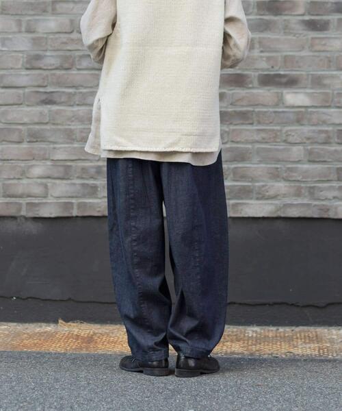 「かぐれ」 デニムパンツ FREE ブルー レディース_画像5