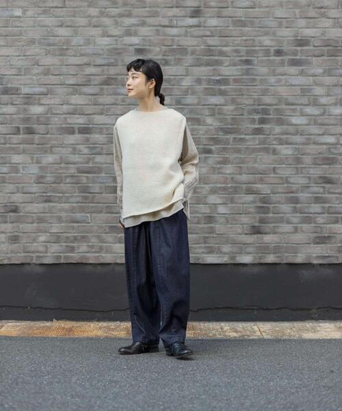 「かぐれ」 デニムパンツ FREE ブルー レディース_画像6