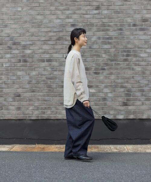 「かぐれ」 デニムパンツ FREE ブルー レディース_画像7