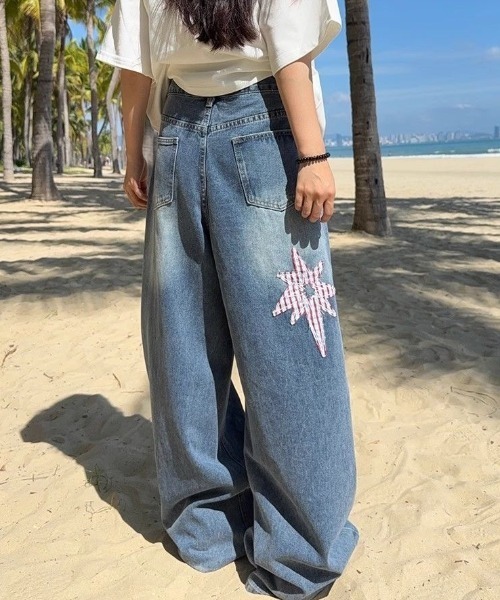 「FreeZone」 デニムパンツ S ブルー メンズ_画像4