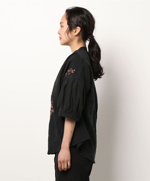 「haupia」 半袖ブラウス MEDIUM ベージュ レディース_画像6