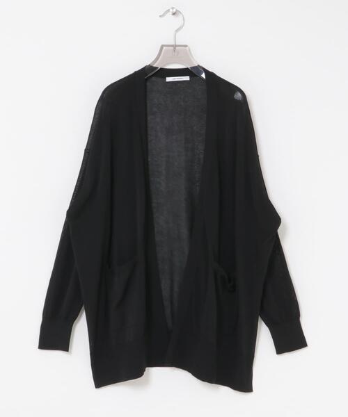 カーディガン UVカット加工ガウンカーディガン レディースの画像