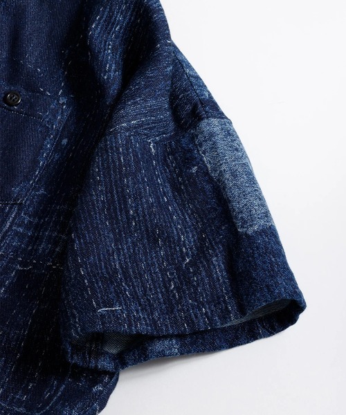 シャツ 「FDMTL」BORO S/S SHIRT RINSE メンズの画像