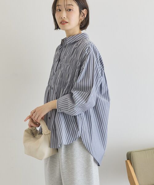 「AMERICAN HOLIC」 長袖シャツ M ブルー系その他7 レディース_画像3