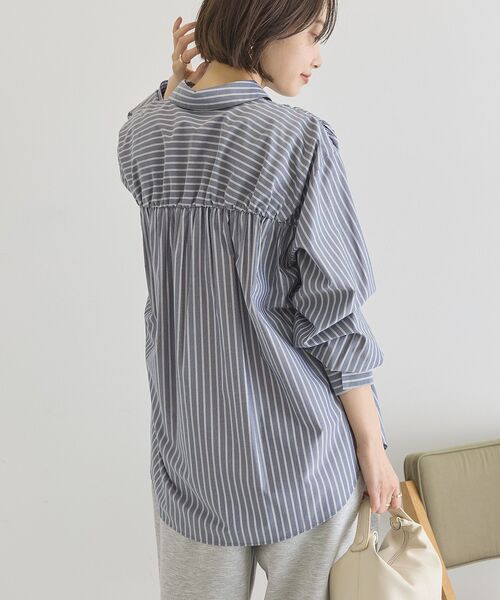 「AMERICAN HOLIC」 長袖シャツ M ブルー系その他7 レディース_画像4