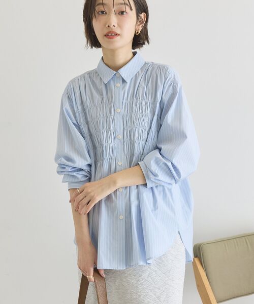 「AMERICAN HOLIC」 長袖シャツ M ブルー系その他7 レディース_画像8