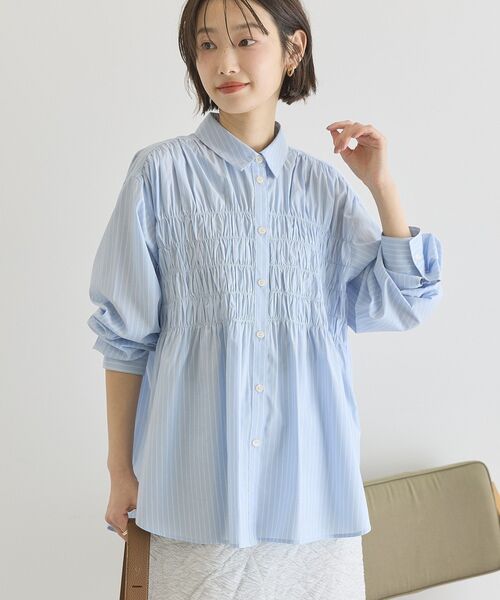 「AMERICAN HOLIC」 長袖シャツ M ブルー系その他7 レディース_画像9