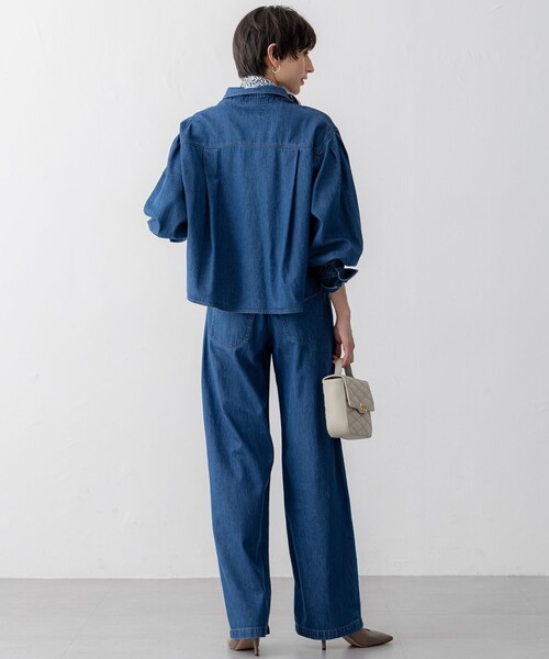 「23区」 デニムパンツ 38 ブルー レディース_画像7