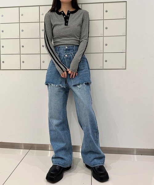 「solleim」 デニムパンツ S ブルー レディース_画像2