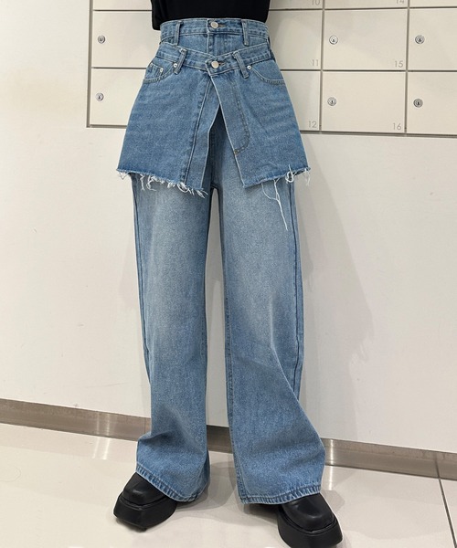 「solleim」 デニムパンツ S ブルー レディース_画像6