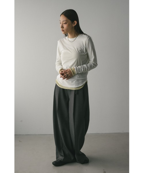 「STYLEMIXER」 長袖カットソー FREE ネイビー レディース_画像4