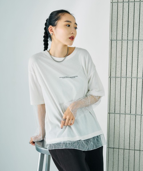 PARTIMENTO WOMEN レイヤードTシャツ PARTIMENTO WOMEN レイヤードTシャツ PARTIMENTO WOMEN レイヤードT