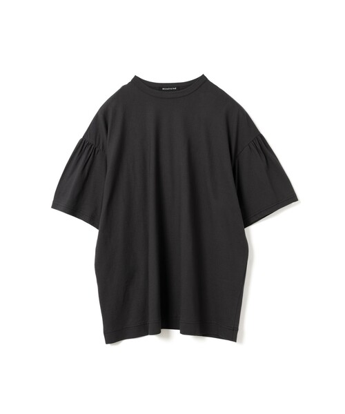 mizuiroind（ミズイロインド） tシャツ ギャザースリーブワイドTシャツ