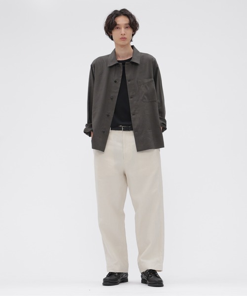 MARGARET HOWELL（マーガレットハウエル） シャツ LINEN WOOL SILK