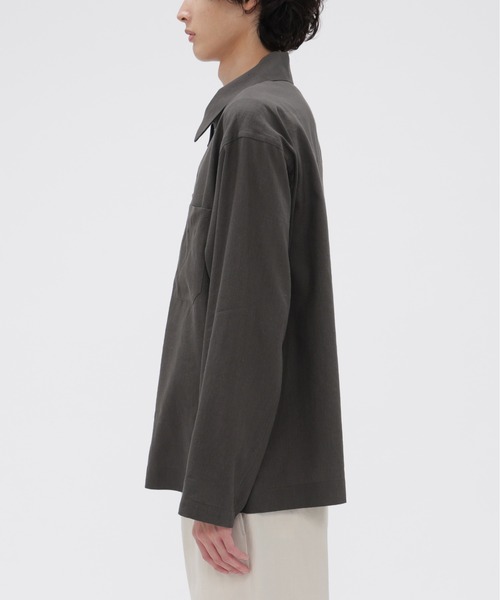 MARGARET HOWELL（マーガレットハウエル） シャツ LINEN WOOL SILK