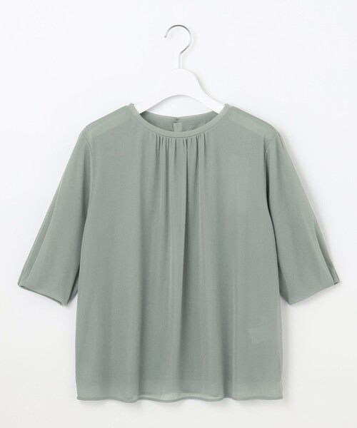 「J.PRESS」 半袖カットソー LARGE ベージュ レディース_画像7