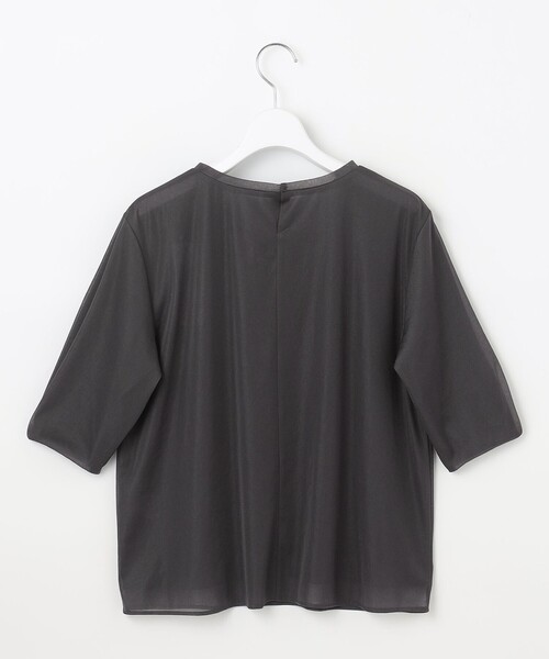 「J.PRESS」 半袖カットソー LARGE ベージュ レディース_画像9