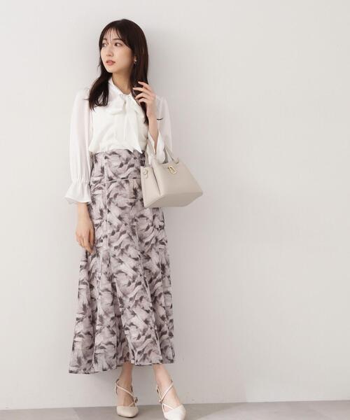 「PROPORTION BODY DRESSING」 フレアスカート SMALL ブルー レディース_画像4