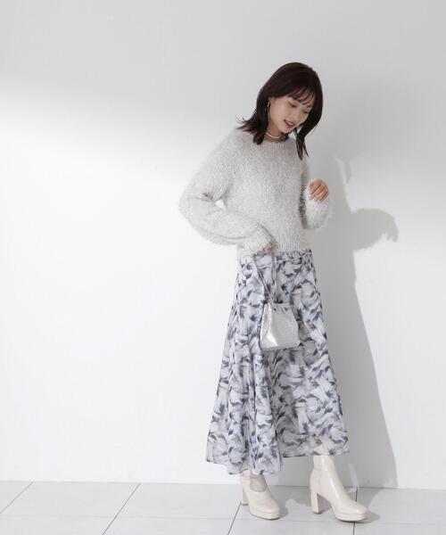 「PROPORTION BODY DRESSING」 フレアスカート SMALL ブルー レディース_画像6