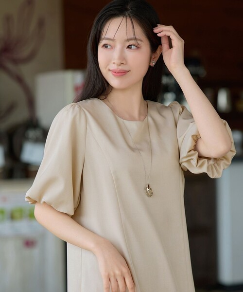「Tiaclasse」 半袖ワンピース X-LARGE ブラック レディース_画像5
