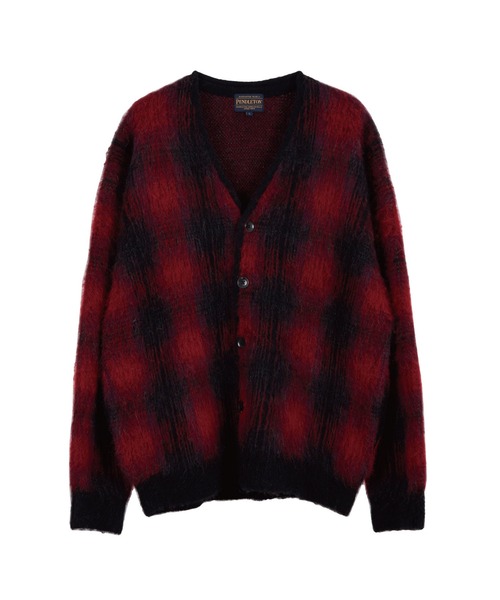PENDLETON（ペンドルトン） カーディガン モヘア混シャギーチェック