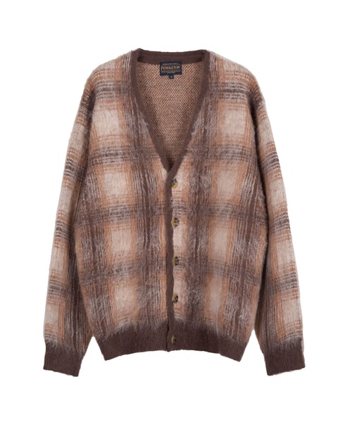 PENDLETON（ペンドルトン） カーディガン モヘア混シャギーチェック