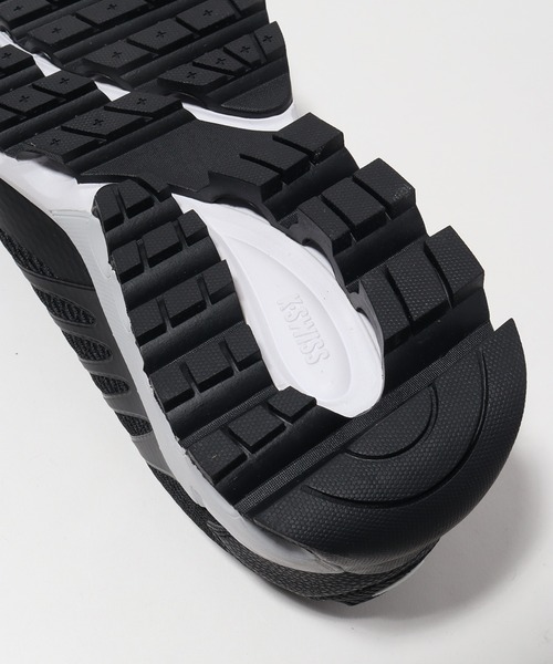 「K-SWISS」 ローカットスニーカー 25.5cm ブラック メンズ_画像4