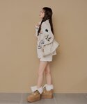 パンツ 「セットアップ対応」レースレイヤードケ...の詳細画像2